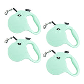 Kuber Industries Pack Of 4 Retractable Dog Leash|One Button Break With Safety Lock|Automatic & Non-Slip Handle|WINDOG1092|Soft Padded Handle For Comfortable Grip|Pet Training & Walking Accessory|Green